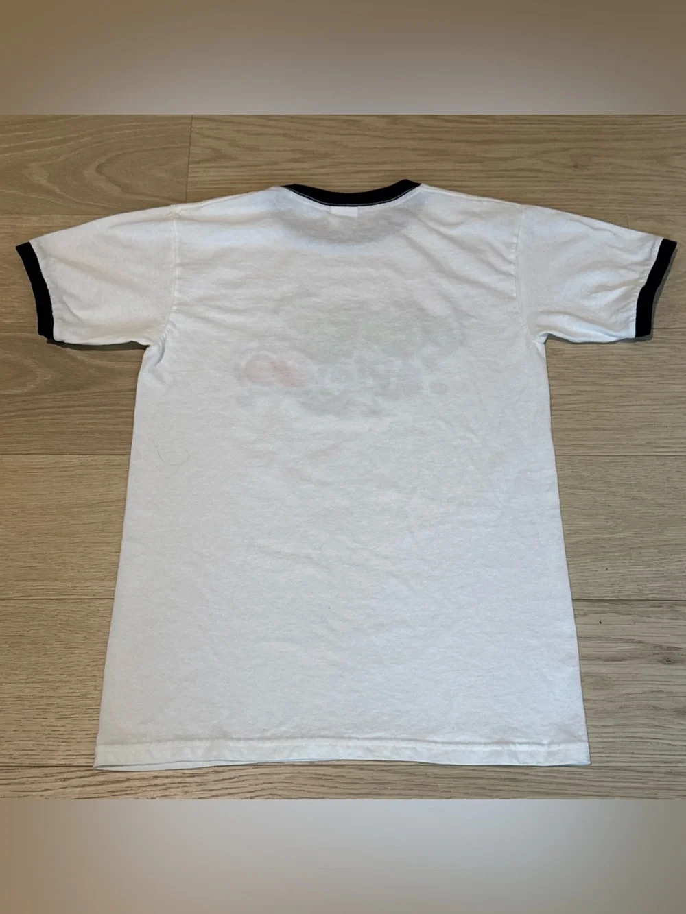 Anvil NFL Fuel Up to Play 60 Vintage Ringer Graphic T-Shirt White Navy Small